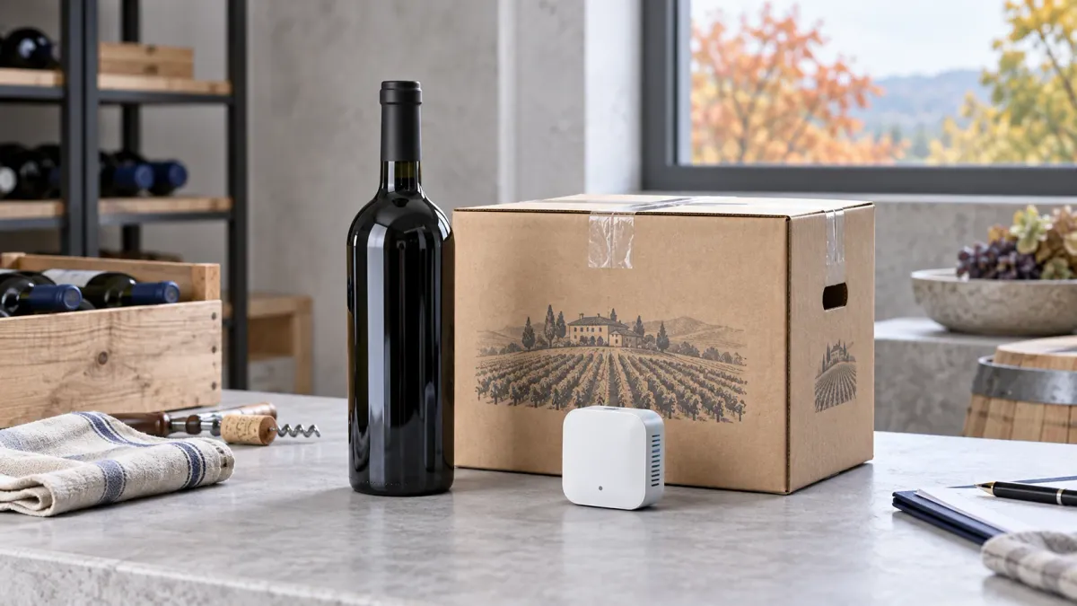 Conceptual seasonal temperature and humidity monitoring for wine
