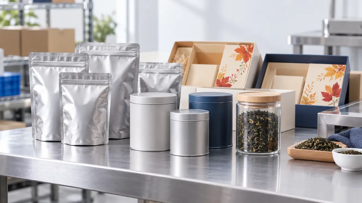 进口茶叶密封包装与干燥入库验收示意