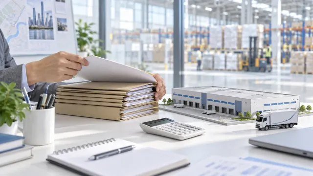 Conceptual warehouse subsidy application documents and a warehouse model