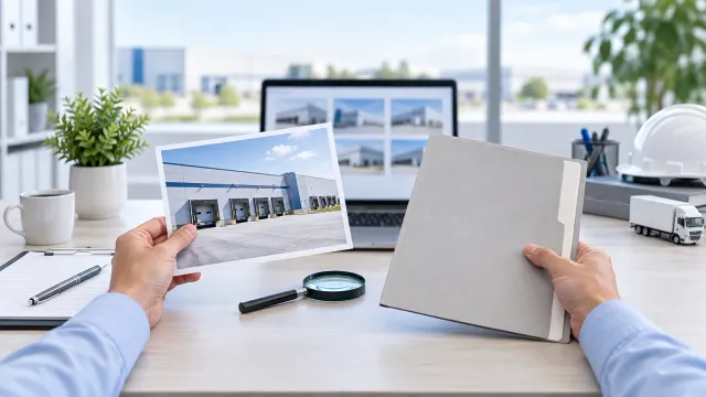 Conceptual verification of warehouse listings and site information