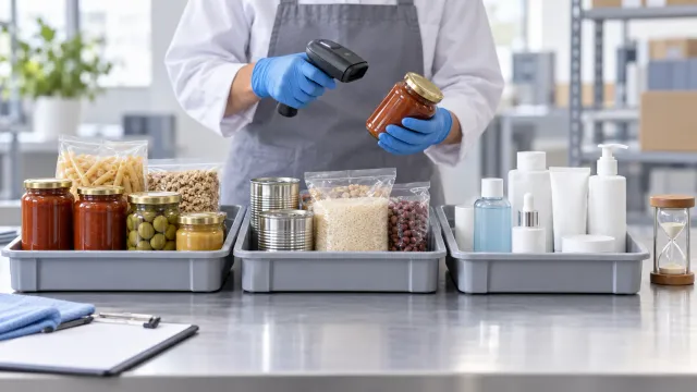 Conceptual batch and shelf-life inspection for food and cosmetics