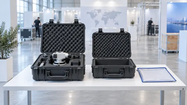 Conceptual packaging for temporary exhibition entry and return shipment