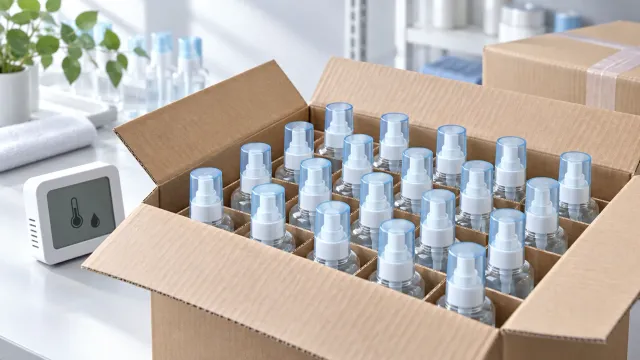 Conceptual divided packaging and monitoring for facial pump sprays