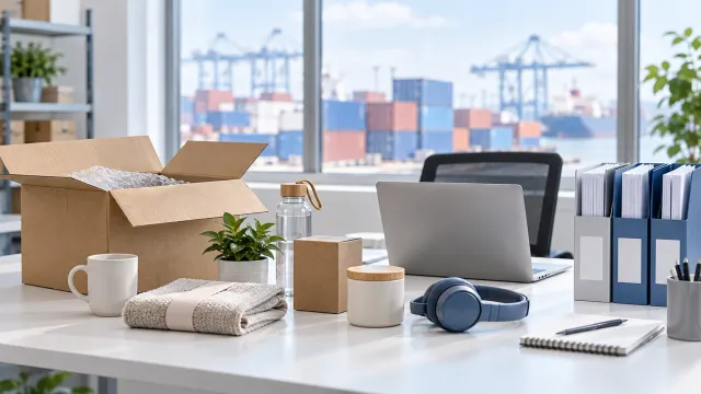 Imported product samples and customs document preparation desk
